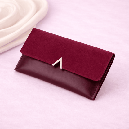 Portefeuile femme rouge vin | Novaleor