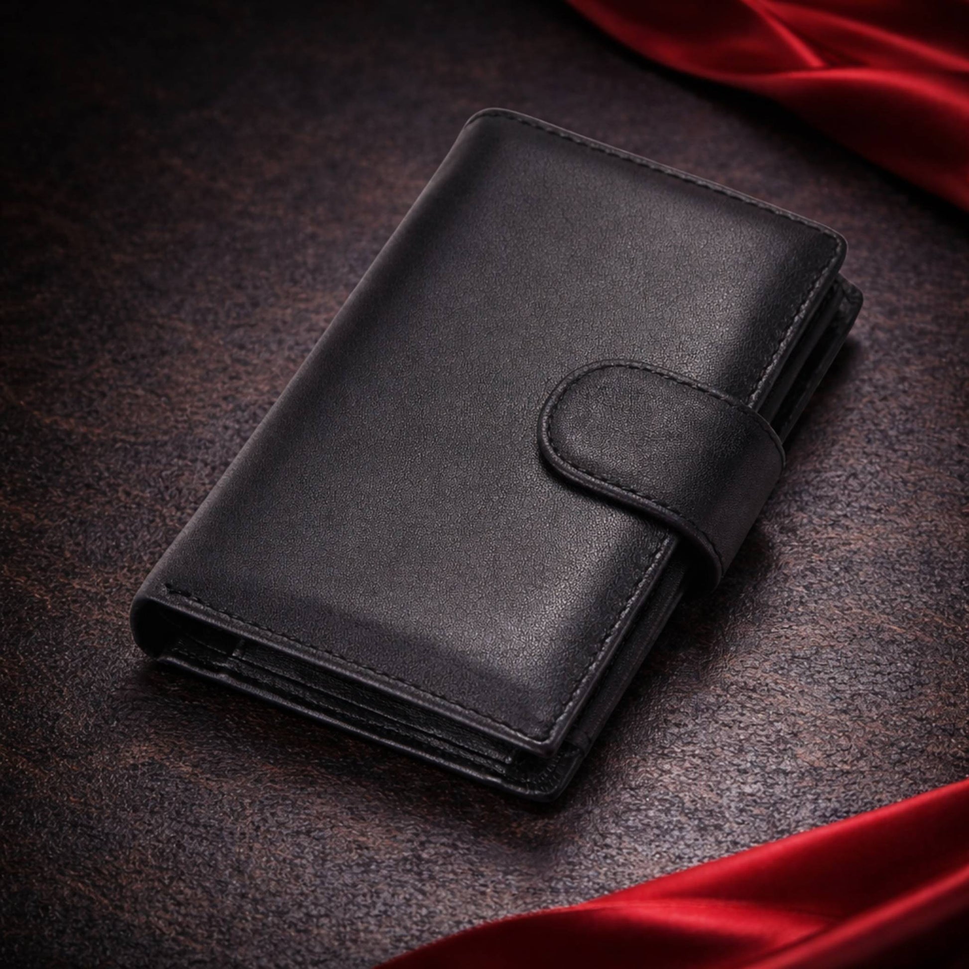 Portefeuille homme noir en cuir véritable – Novaleor